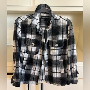 Black and White Plaid Shacket